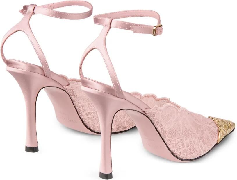 Jimmy Choo Faiz pumps met kant Roze - Foto 5