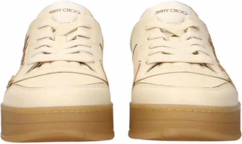 Jimmy Choo Florent logo-embroidered sneakers Beige - Foto 2