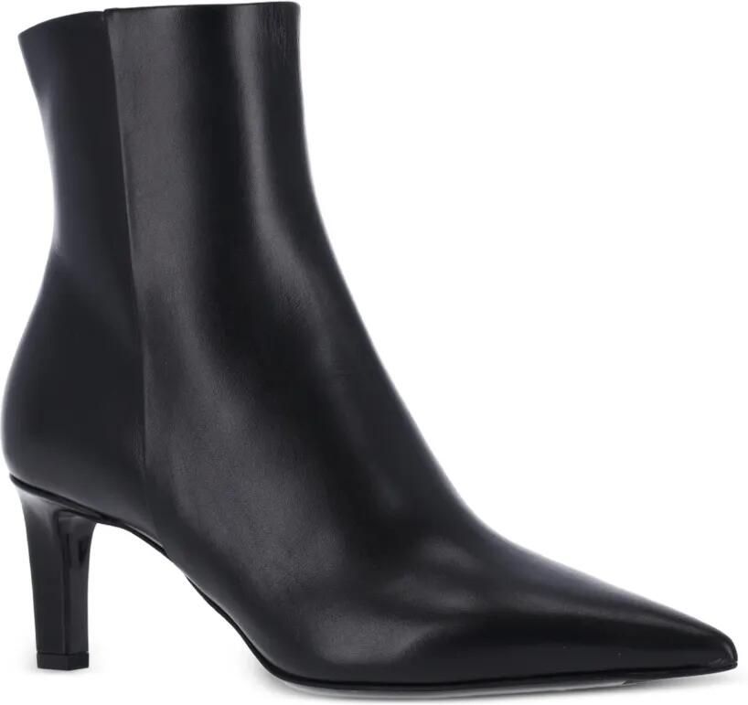 Jimmy Choo Frankie leren enkellaarzen Zwart