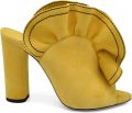 Jimmy Choo Haile suède sandalen met ruches Geel - Geel