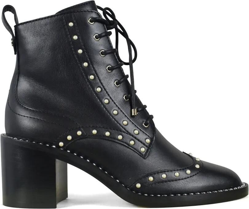 Jimmy Choo Hanah 65 pearl embellished boots Zwart