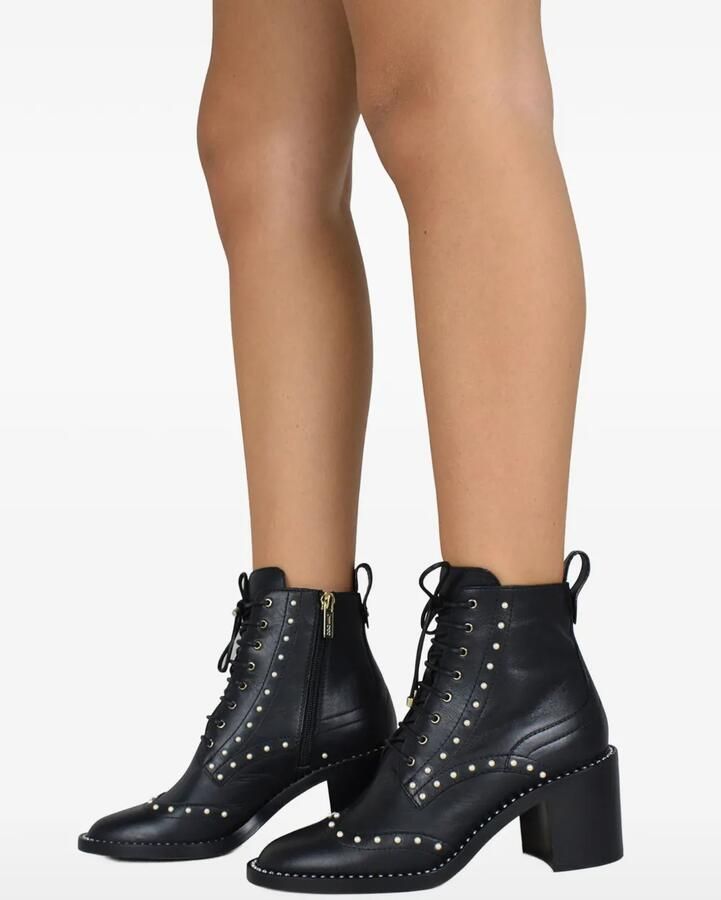 Jimmy Choo Hanah 65 pearl embellished boots Zwart - Foto 2