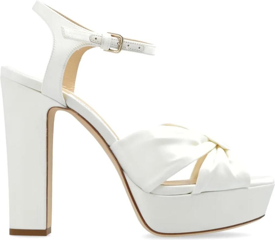 Jimmy Choo Heloise 120 sandalen met plateauzool Wit