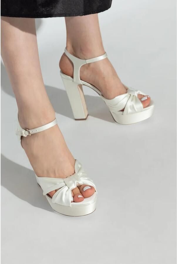 Jimmy Choo Heloise 120 sandalen met plateauzool Wit - Foto 4