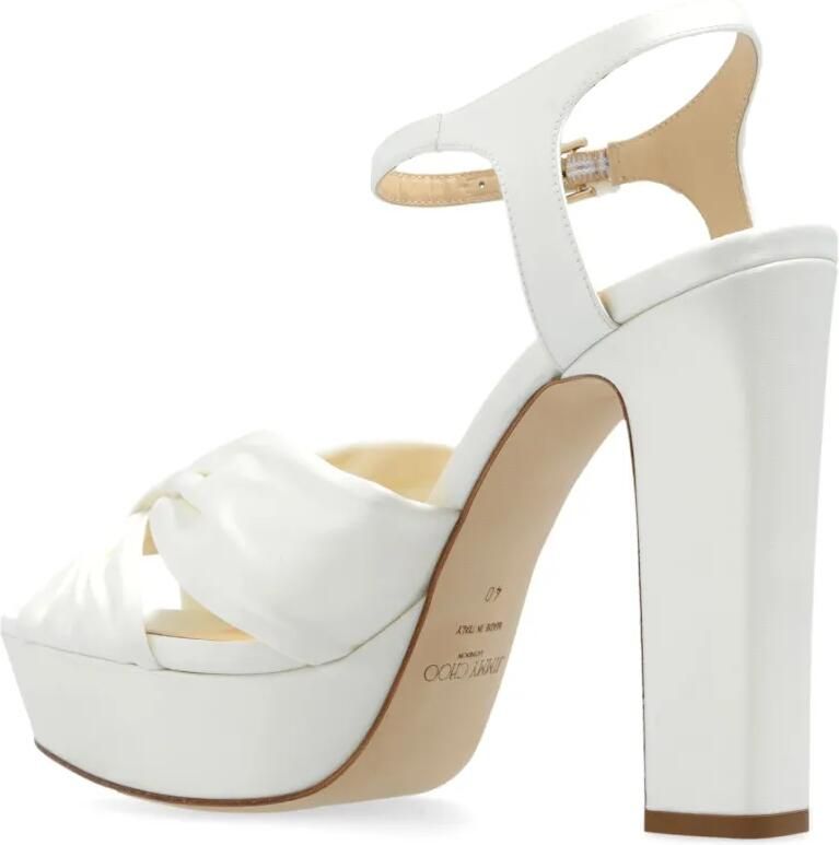 Jimmy Choo Heloise 120 sandalen met plateauzool Wit - Foto 2
