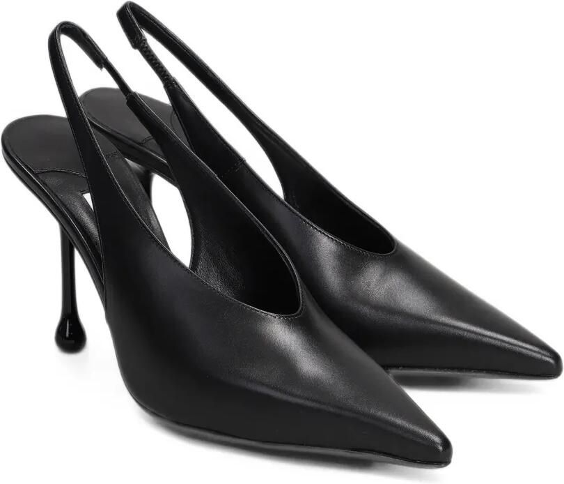 Jimmy Choo Isa 95 leren pumps Zwart - Foto 4