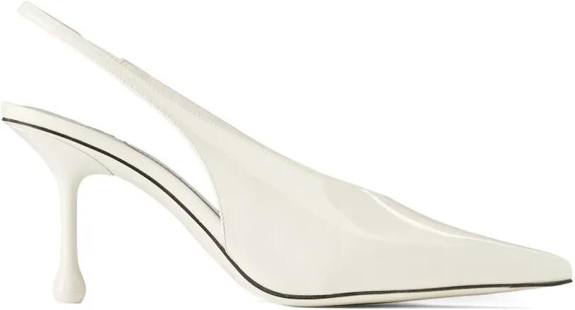 Jimmy Choo Isa slingback pumps met puntige neus Wit