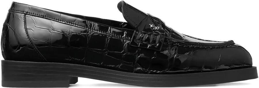 Jimmy Choo Ivy loafers met krokodillen-reliëf Zwart