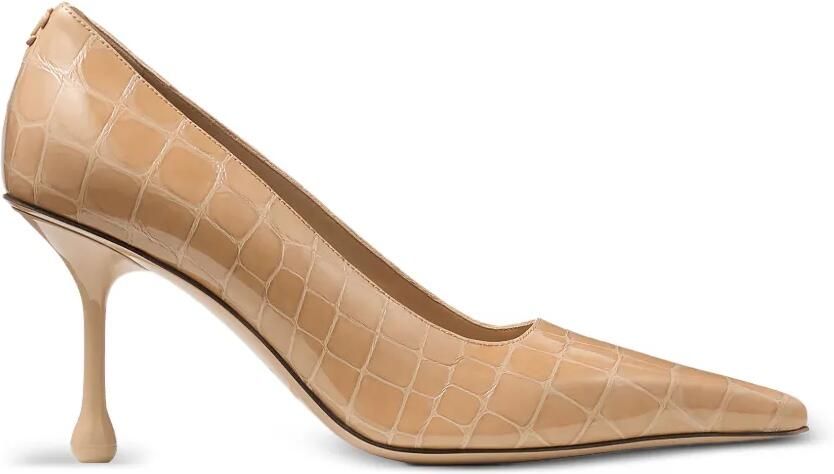 Jimmy Choo Ixia 80 pumps met krokodillen-reliëf Bruin