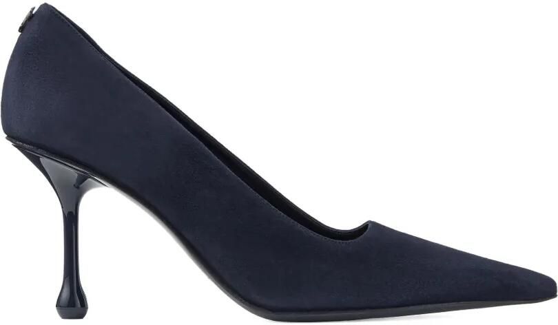 Jimmy Choo Ixia 80 suède pumps met puntige neus Blauw