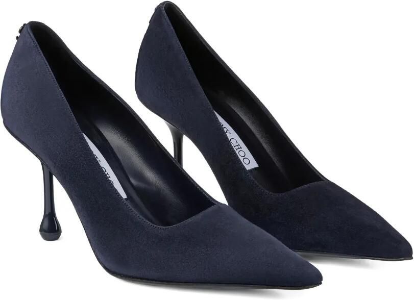 Jimmy Choo Ixia 80 suède pumps met puntige neus Blauw - Foto 4