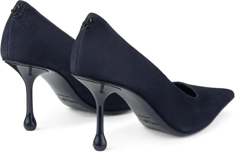 Jimmy Choo Ixia 80 suède pumps met puntige neus Blauw - Foto 5