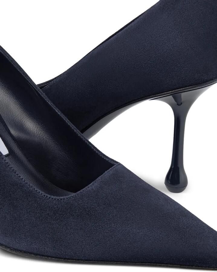 Jimmy Choo Ixia 80 suède pumps met puntige neus Blauw - Foto 2