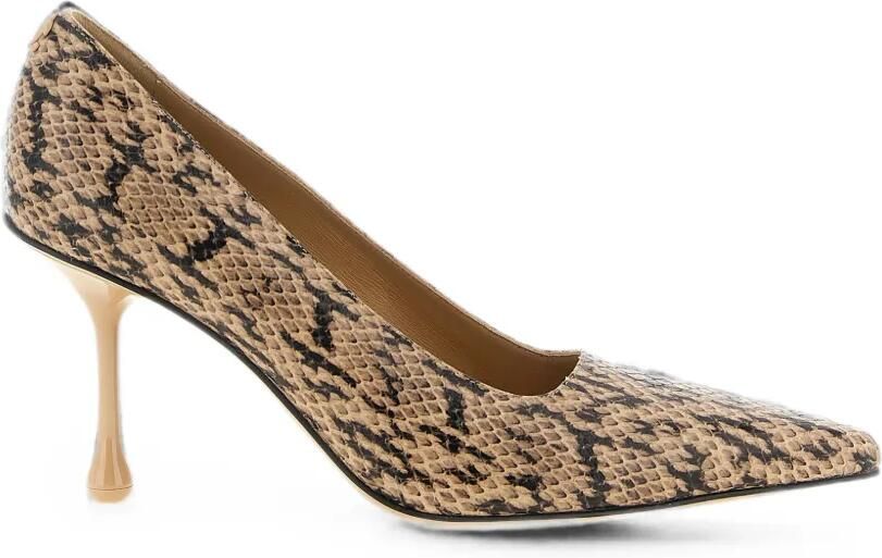 Jimmy Choo Ixia pumps met slangen-effect Beige