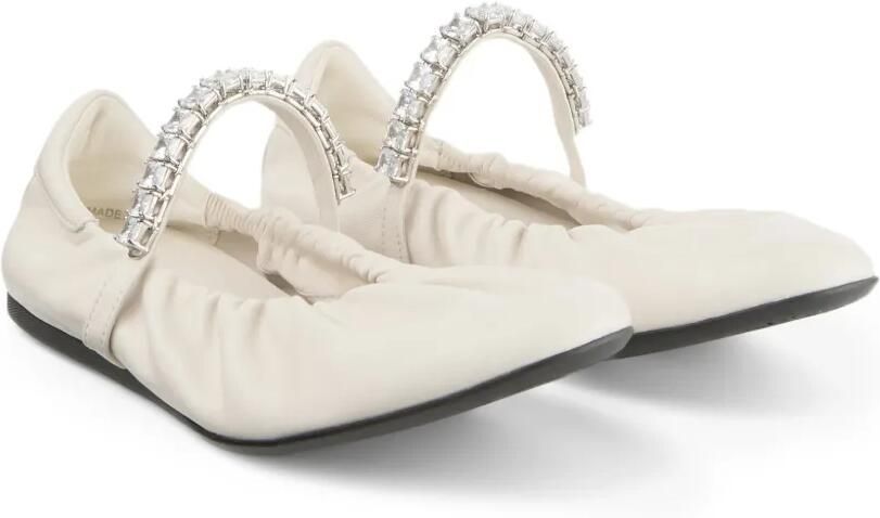 Jimmy Choo Jade ballerina's verfaaid met kristallen Beige - Foto 4