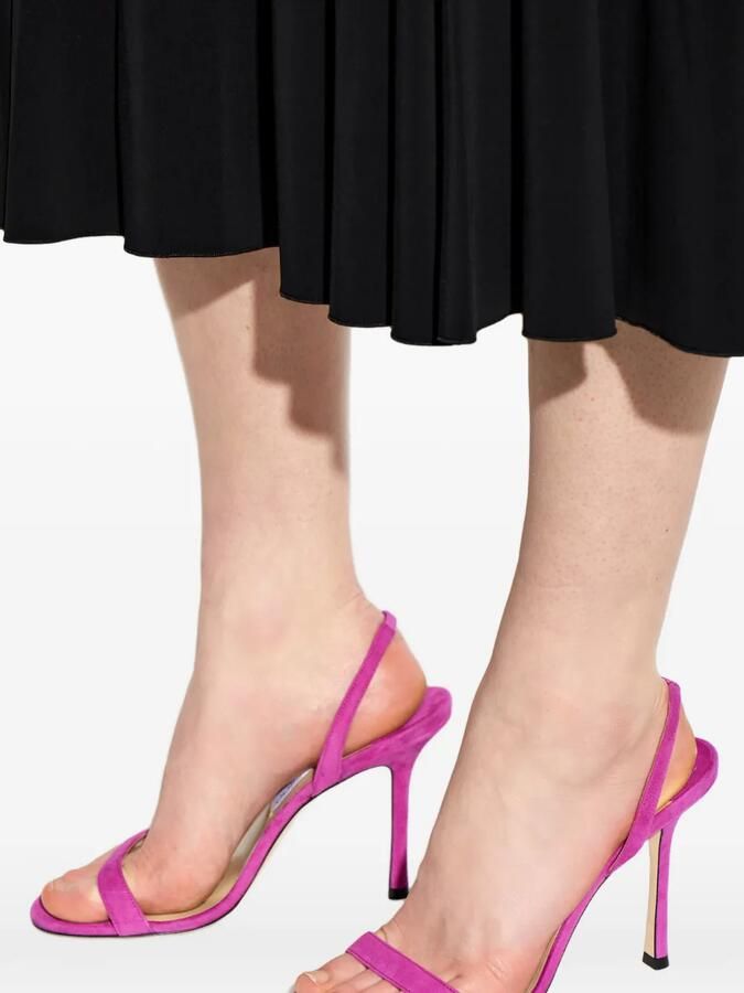 Jimmy Choo Jenn 100 violet orchidee suède sandalen Roze - Foto 2