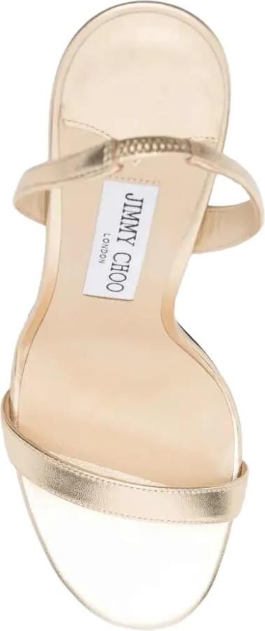 Jimmy Choo Jenn leren sandalen Goud - Foto 3