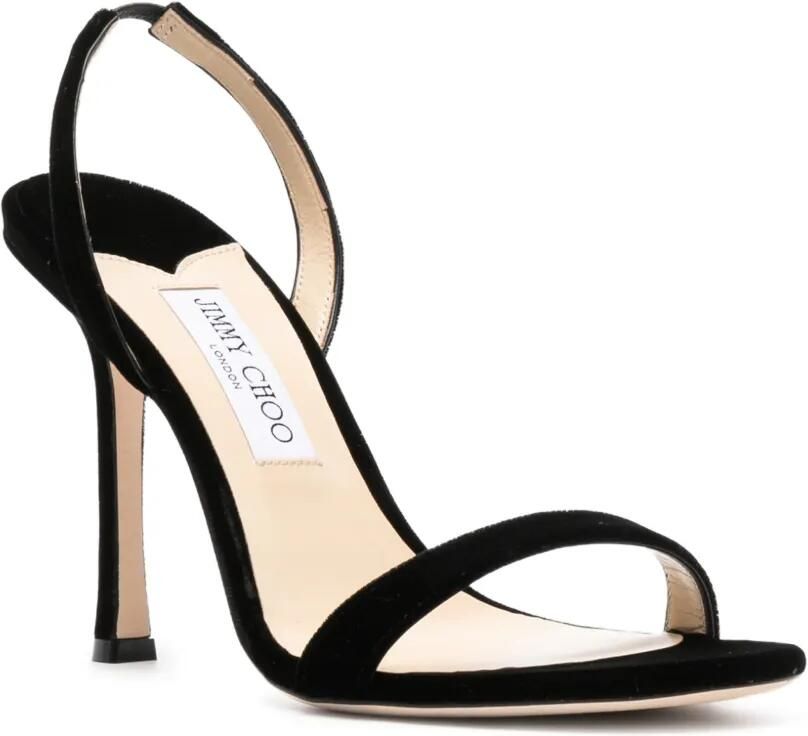 Jimmy Choo Jenn velvet sandals Zwart - Foto 3