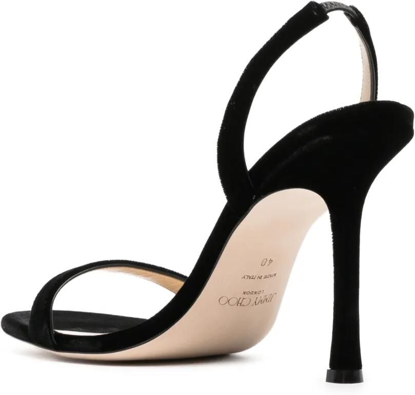 Jimmy Choo Jenn velvet sandals Zwart - Foto 2