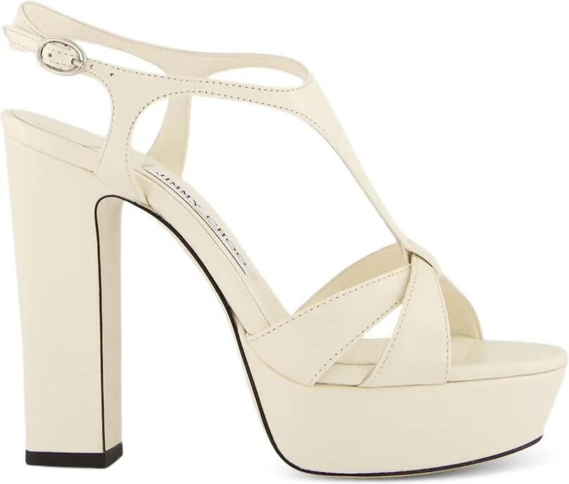 Jimmy Choo Kesia sandalen met plateauzool Beige