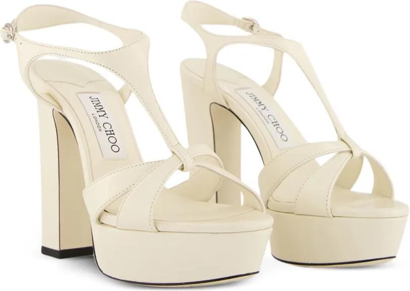 Jimmy Choo Kesia sandalen met plateauzool Beige - Foto 4