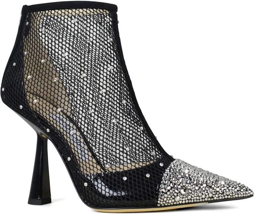 Jimmy Choo Kix enkellaarzen verfraaid met kristallen Zwart - Foto 4