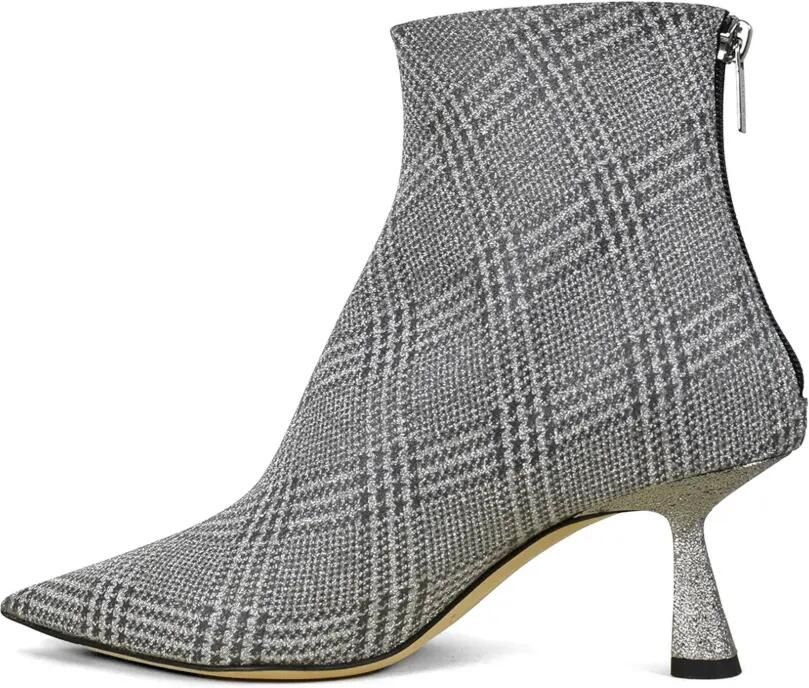 Jimmy Choo Kix geruite laarzen met glitter Grijs - Foto 3
