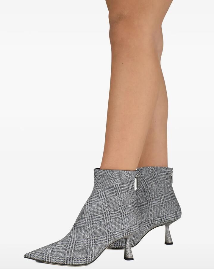 Jimmy Choo Kix geruite laarzen met glitter Grijs - Foto 2