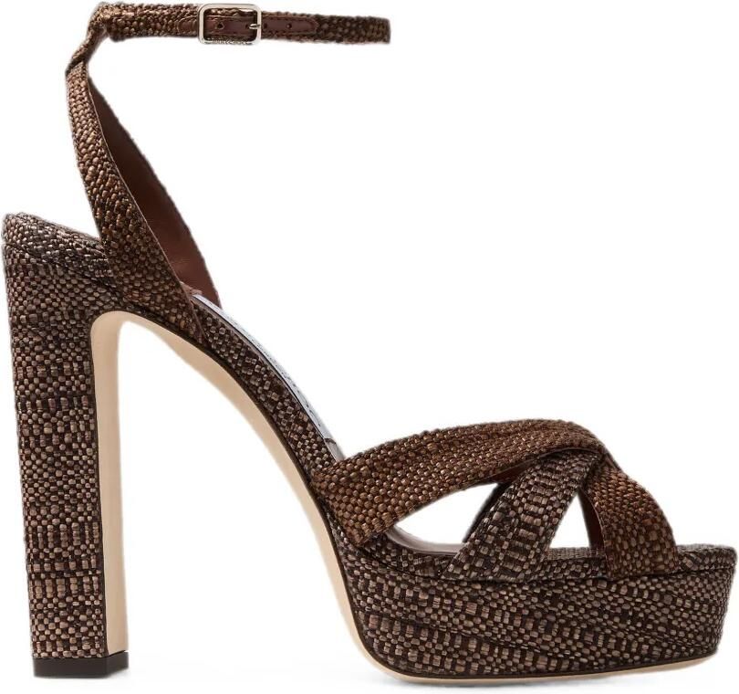 Jimmy Choo Kove 120 sandalen Bruin