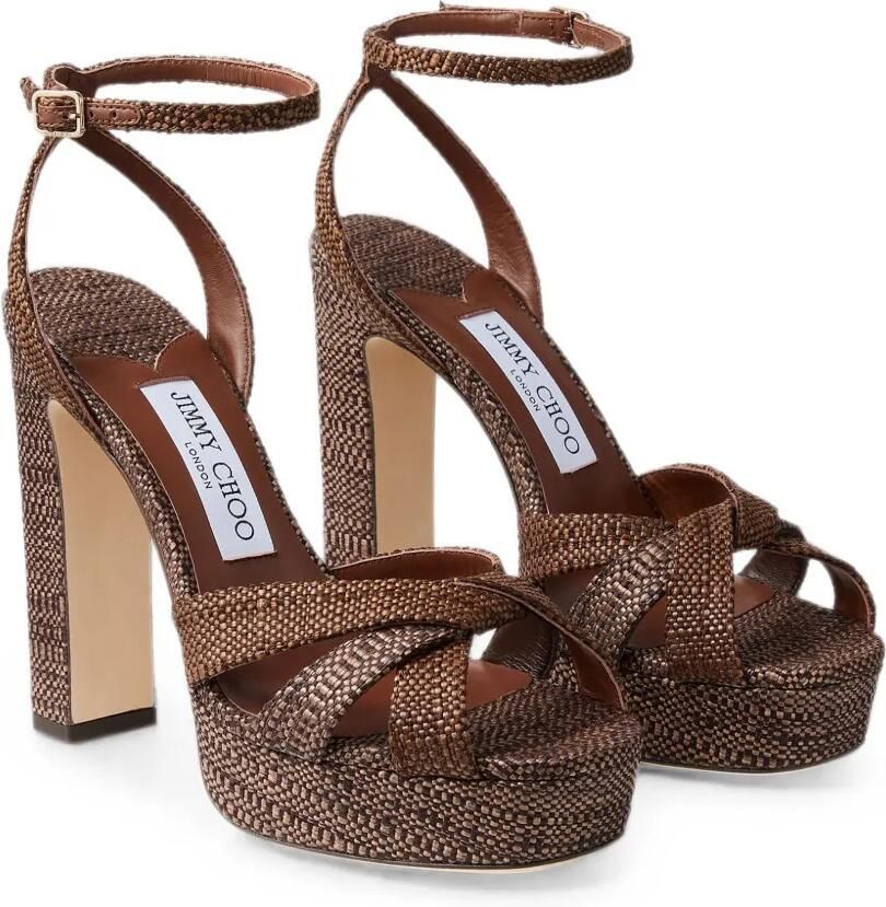 Jimmy Choo Kove 120 sandalen Bruin - Foto 3