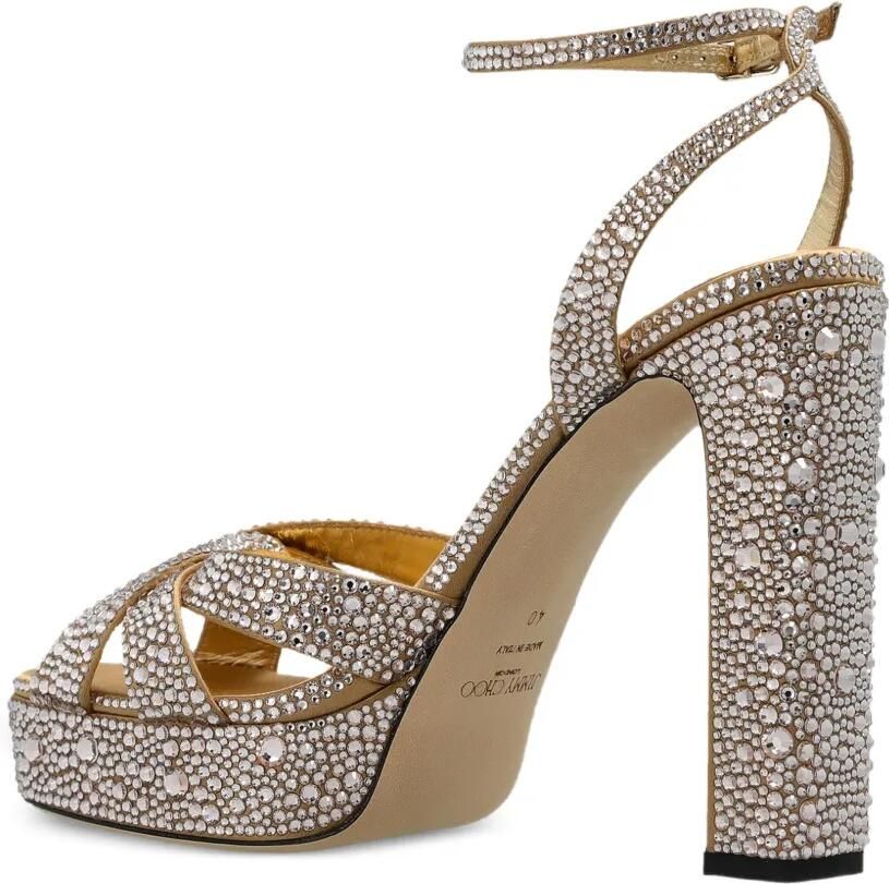 Jimmy Choo Kove sandalen verfraaid met kristallen Beige - Foto 2