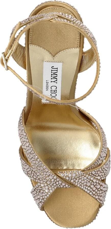Jimmy Choo Kove sandalen verfraaid met kristallen Beige - Foto 5
