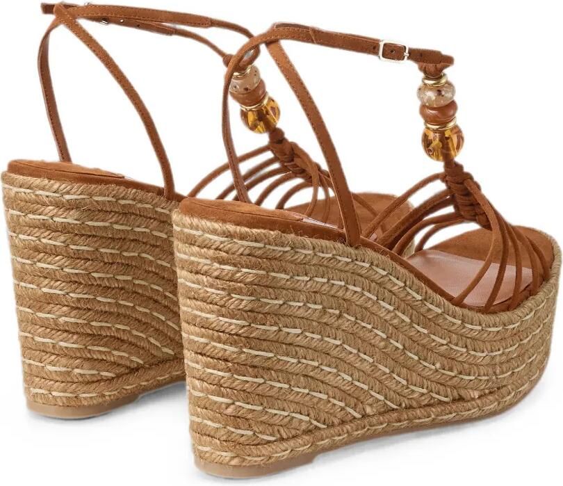 Jimmy Choo Lemi espadrilles verfraaid met kralen Bruin - Foto 5