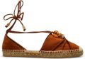 Jimmy Choo Lemi leren ballerina's verfraaid met kralen Bruin - Bruin