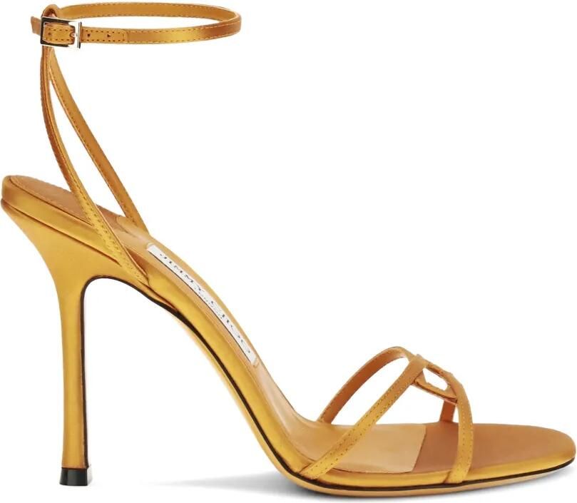 Jimmy Choo Leo 100 sandalen met hak Oranje