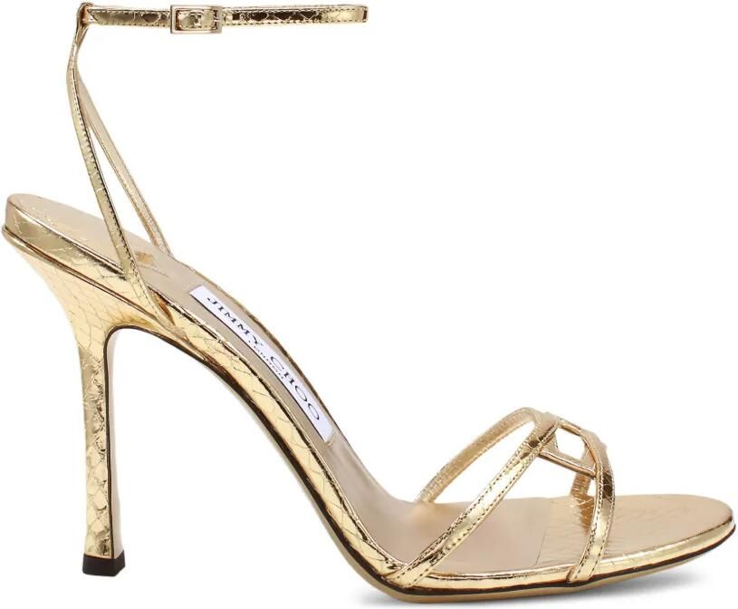 Jimmy Choo Leo 100 sandals Goud