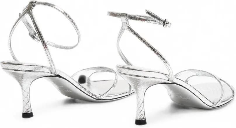 Jimmy Choo Leo 65 suède sandalen Zilver - Foto 5