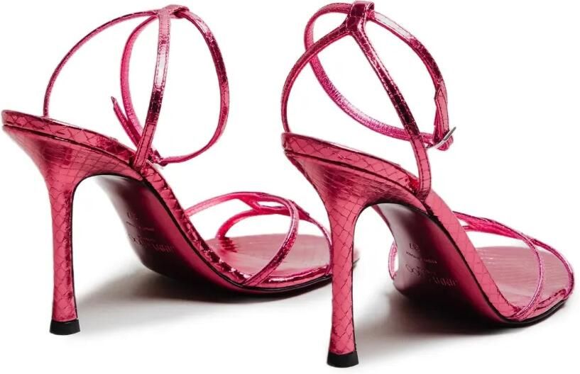 Jimmy Choo Leo sandalen van metallic leer Paars - Foto 4
