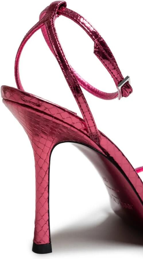 Jimmy Choo Leo sandalen van metallic leer Paars - Foto 3