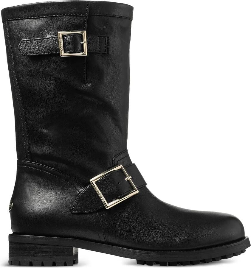 Jimmy Choo Leren bikerlaarzen Zwart