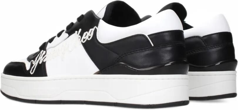 Jimmy Choo logo-embroidered panelled sneakers Zwart - Foto 2