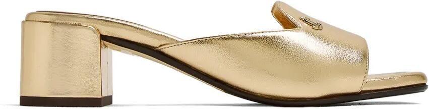 Jimmy Choo Ines metallic sandalen Goud