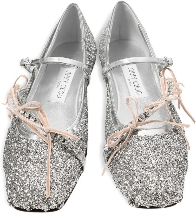 Jimmy Choo Loli ballerina's Zilver - Foto 2