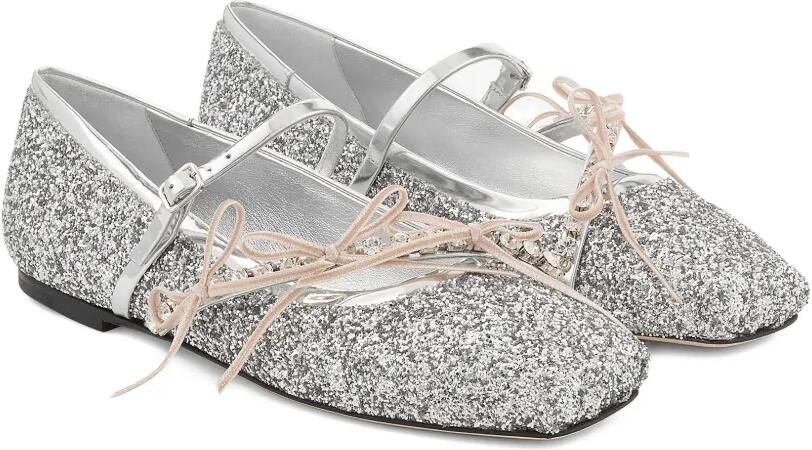 Jimmy Choo Loli ballerina's Zilver - Foto 4