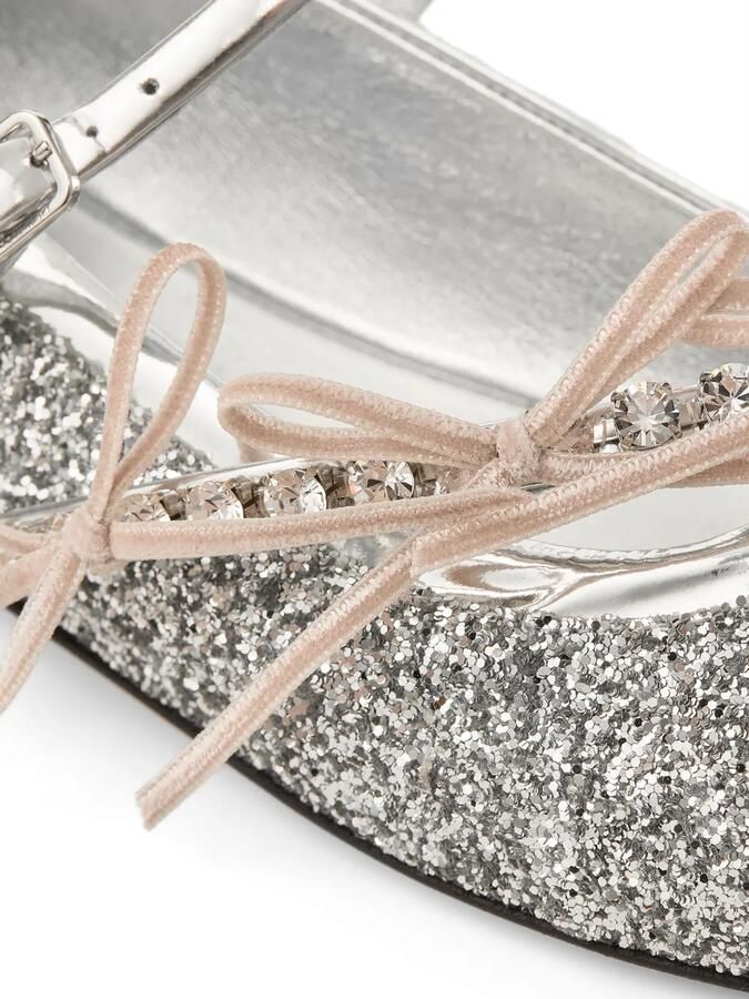Jimmy Choo Loli ballerina's Zilver - Foto 3
