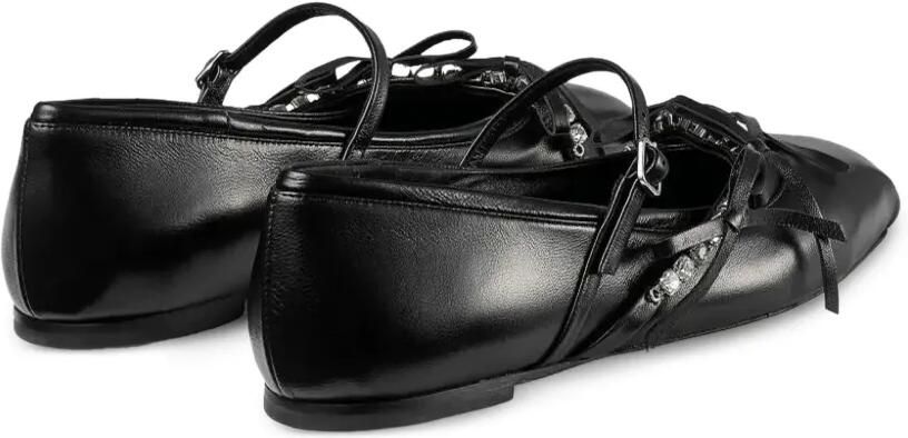 Jimmy Choo Loli crystal-embellished ballet flats Zwart - Foto 5