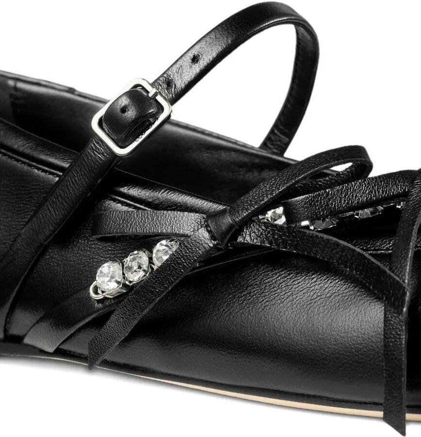 Jimmy Choo Loli crystal-embellished ballet flats Zwart - Foto 2