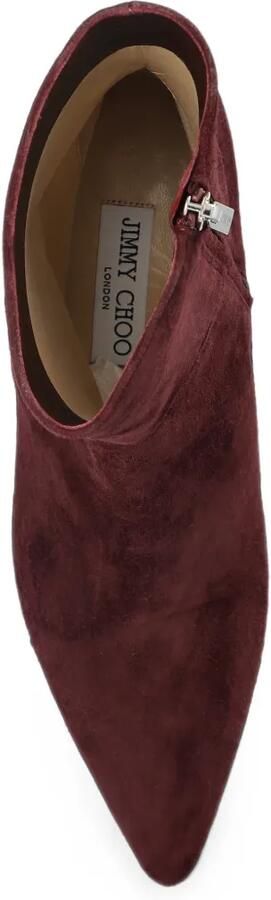 Jimmy Choo Lory suède enkellaarzen Rood - Foto 5
