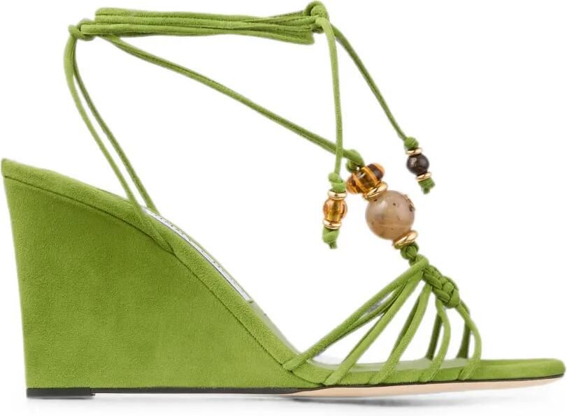 Jimmy Choo Lova 85 pumps met sleehak Groen