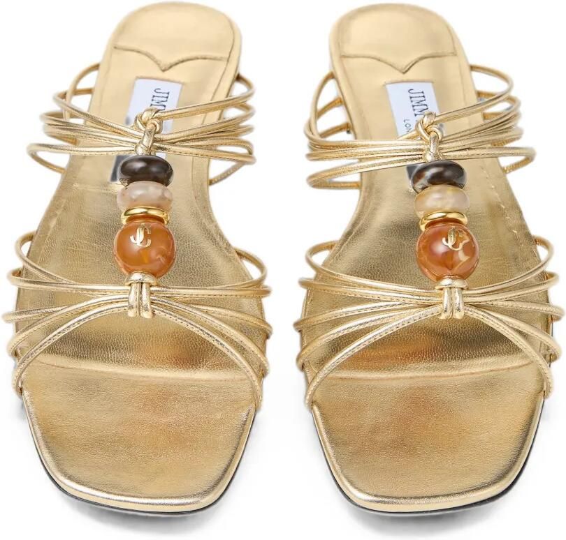 Jimmy Choo Lova platte sandalen Goud - Foto 3